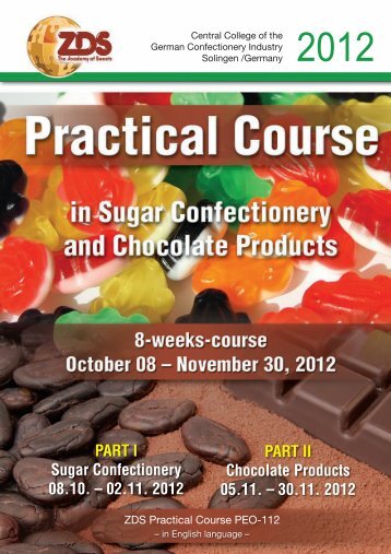 PART I Sugar Confectionery 08.10. – 02.11. 2012 PART II ... - ZDS
