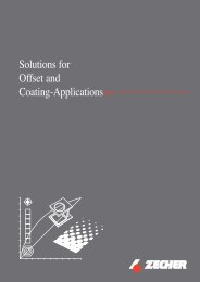 Solutions for Offset and Coating-Applications - Zecher