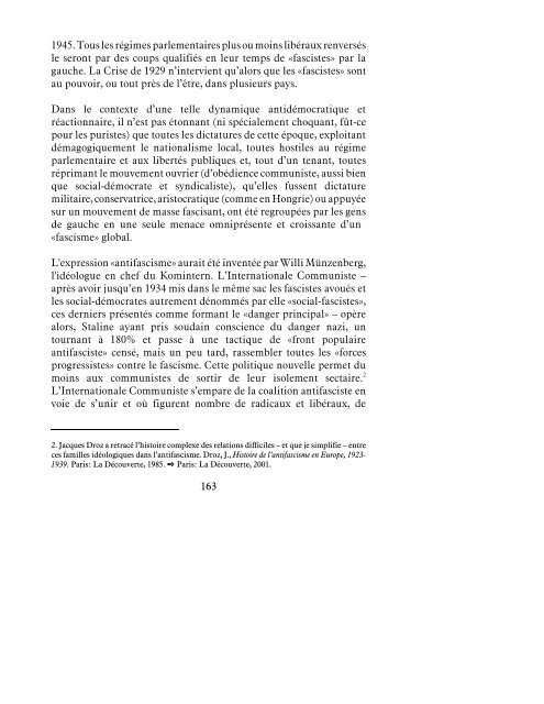 L'immunité de la France envers le fascisme: un demi ... - Marc Angenot