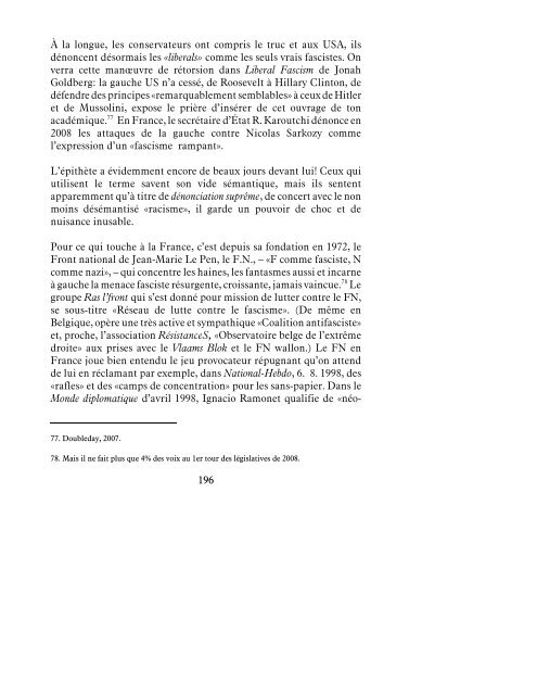 L'immunité de la France envers le fascisme: un demi ... - Marc Angenot