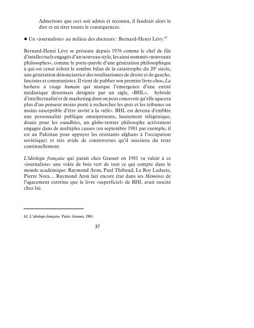 L'immunité de la France envers le fascisme: un demi ... - Marc Angenot