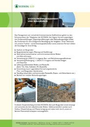 Stoffstrommanagement und Baugruben (903 kB) - Zech Umwelt GmbH