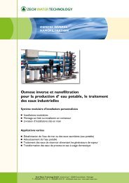 Osmose inverse et nanofiltration - Zech Umwelt GmbH