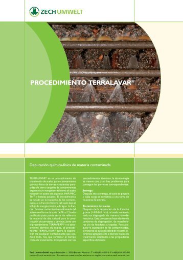 PROCEDIMIENTO TERRALAVAR® - Zech Umwelt GmbH