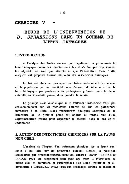 Influence de facteurs biotiques et abiotiques, induits et ... - IRD