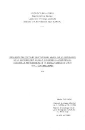 Influence des facteurs abiotiques du milieu sur la croissance et la ...