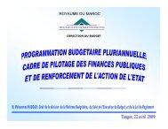 Programmation budgétaire pluriannuelle - cafrad