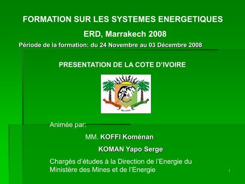 Le secteur de l'électricité en Côte d'Ivoire - RIAED