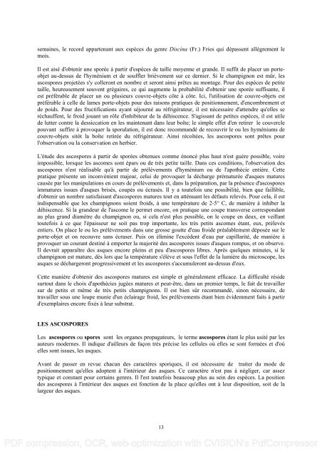 Contribution à l'étude des Discomycètes - ASCOfrance