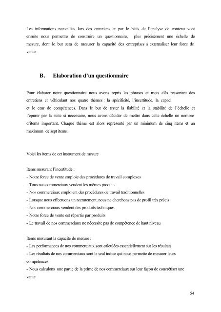 version en pdf - Le site des mémoires de l'IUP Marketing Vente - Free