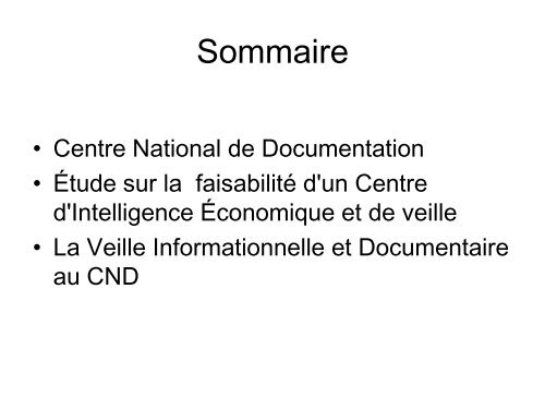 Veille informationnelle et Documentaire