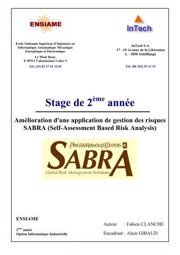 Voir le rapport de stage