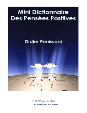 MiniDictionnaireDesPenseesPositives - Maintenant, vos matins ne ...