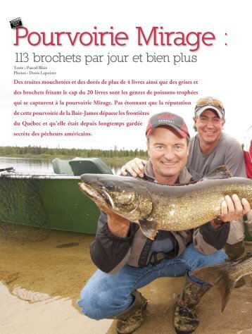 Pourvoirie Mirage : - Aventure Chasse et Pêche