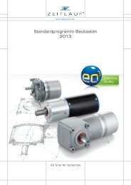 Standardprogramm Baukasten 2013 - ZEITLAUF antriebstechnik