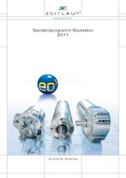 Standardprogramm Baukasten 2011 - ZEITLAUF antriebstechnik