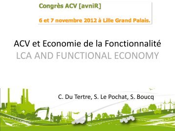 ACV et Economie de la Fonctionnalité - avniR