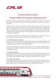 Communiqué de presse - CFL