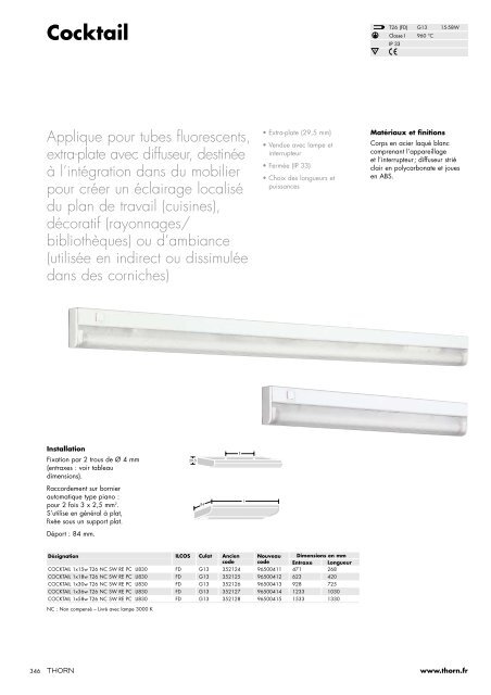 Lumières intérieures fonctionnelles - THORN Lighting [Accueil]