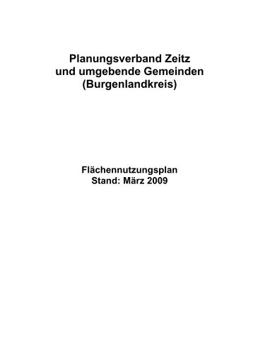 Planungsverband Zeitz und umgebende Gemeinden ... - Stadt Zeitz