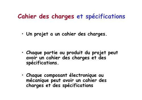 Cahier des charges et Spécifications - IN2P3