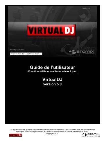 Guide de l'utilisateur - Virtual DJ