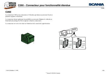 C260 – Connecteur pour fonctionnalité étendue C260 - Scania