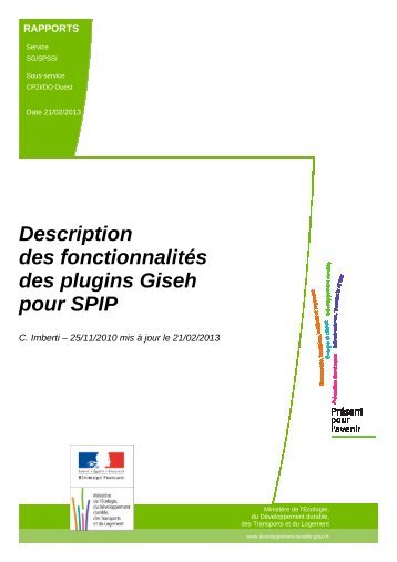 Description des fonctionnalités des plugins Giseh ... - SPIP-Contrib