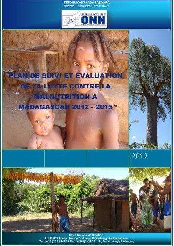 Plan de suivi et évaluation de la lutte contre la malnutrition à ...