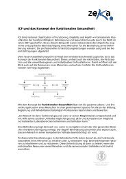 ICF und das Konzept der funktionalen Gesundheit Kurzfassung def ...