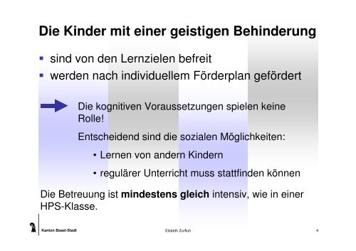 Elsbeth Zurfluh: Kein Nachteil für Nichtbehinderte - Praxisbeispiel ...