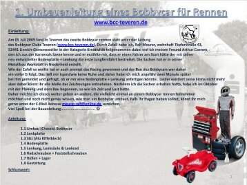 Umbauanleitung Bobbycar Rennen