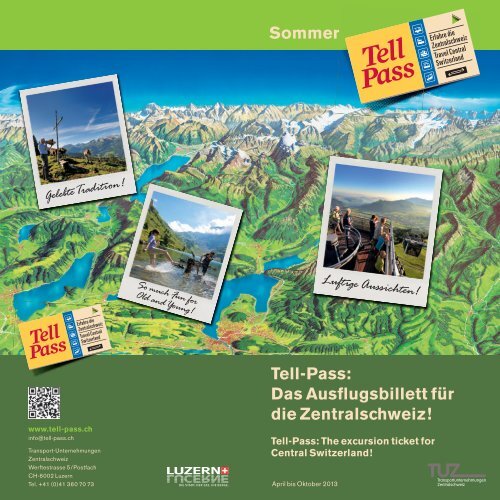 Tell-Pass: Das Ausflugsbillett für die Zentralschweiz ... - Zentralbahn