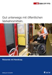 Gut unterwegs mit öffentlichen Verkehrsmitteln. - Handi-cab suisse