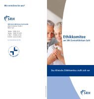 Ethikkomitee - SRH Zentralklinikum Suhl