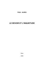 Le Devoir et l'Inquiétude