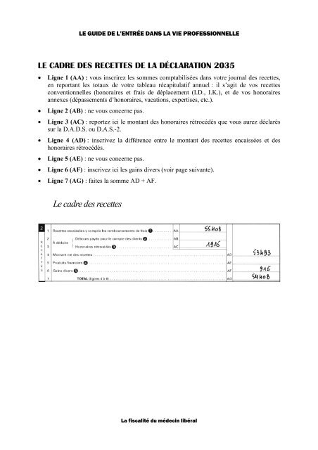 La fiscalité du du médecin libéral - Kb.u-psud.fr