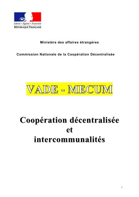 VADE - MECUM - France-Diplomatie-Ministère des Affaires étrangères