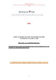 CAHIER DES PRESCRIPTIONS SPECIALES