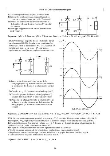 Série 1 : Convertisseurs statiques - Wikeo