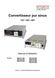 Notice Convertisseur pur sinus 12 vers 230V - 2000W - Selectronic