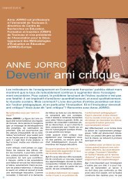 Anne JORRO Devenir ami critique - entrées libres