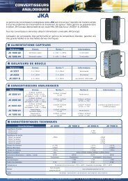 CONVERTISSEURS ANALOGIQUES - DETECTION ET ...