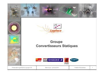 Groupe Convertisseurs Convertisseurs Statiques Statiques