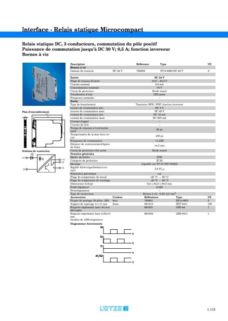 Modules d'interface: relais, convertisseurs et de câblage ...