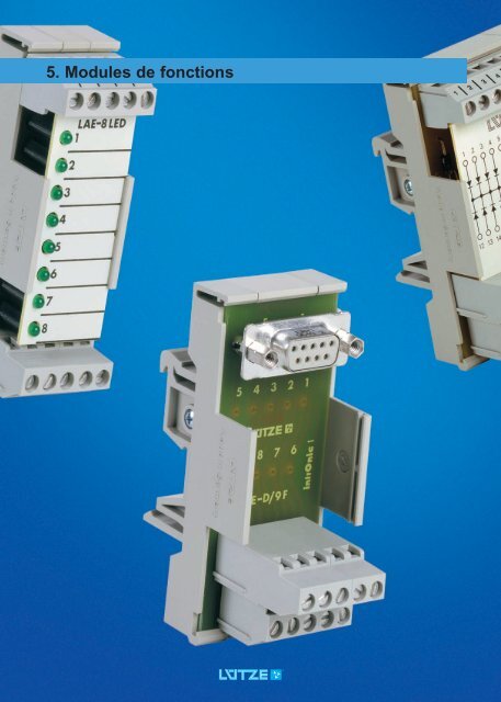 Modules d'interface: relais, convertisseurs et de câblage ...