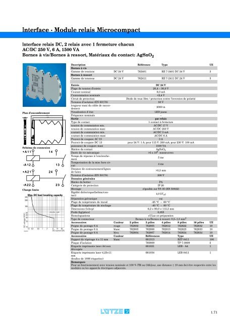 Modules d'interface: relais, convertisseurs et de câblage ...