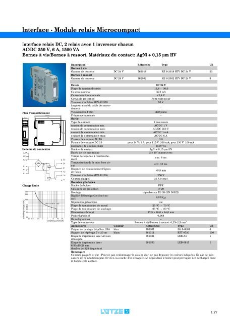 Modules d'interface: relais, convertisseurs et de câblage ...