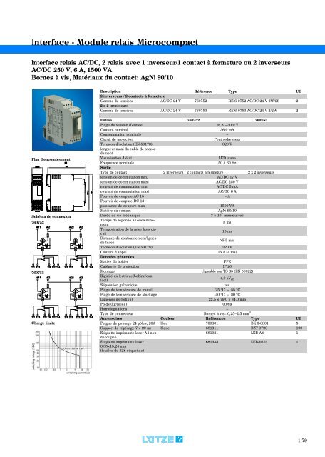 Modules d'interface: relais, convertisseurs et de câblage ...