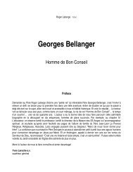 Georges Bellanger - Homme de bon conseil - par Roger Laberge s.v.